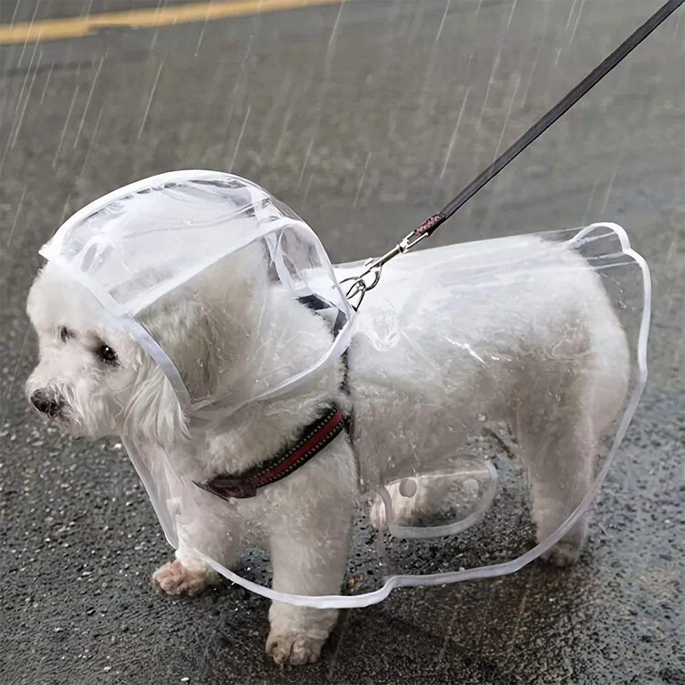 Clear Waterproof Dog Raincoat