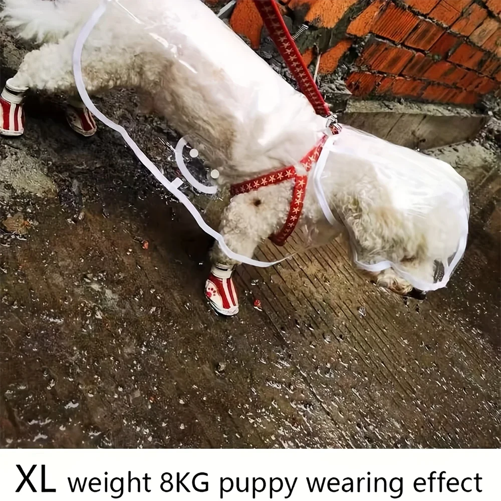Clear Waterproof Dog Raincoat