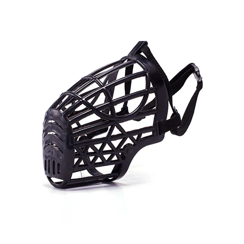 Adjustable breathable dog muzzle – safety mouth mask for small, medium, and large dogs.