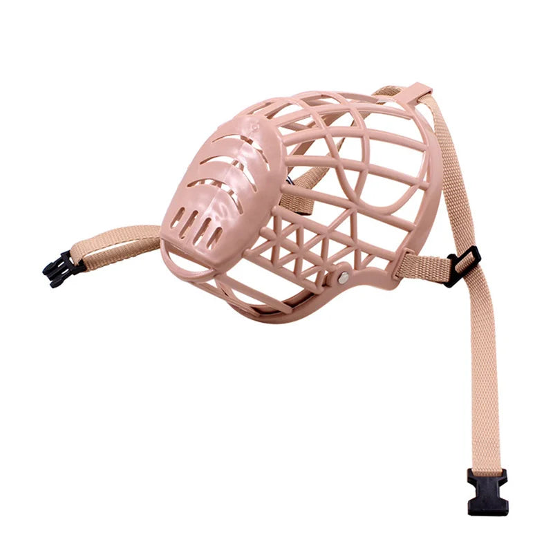 Adjustable breathable dog muzzle – safety mouth mask for small, medium, and large dogs.