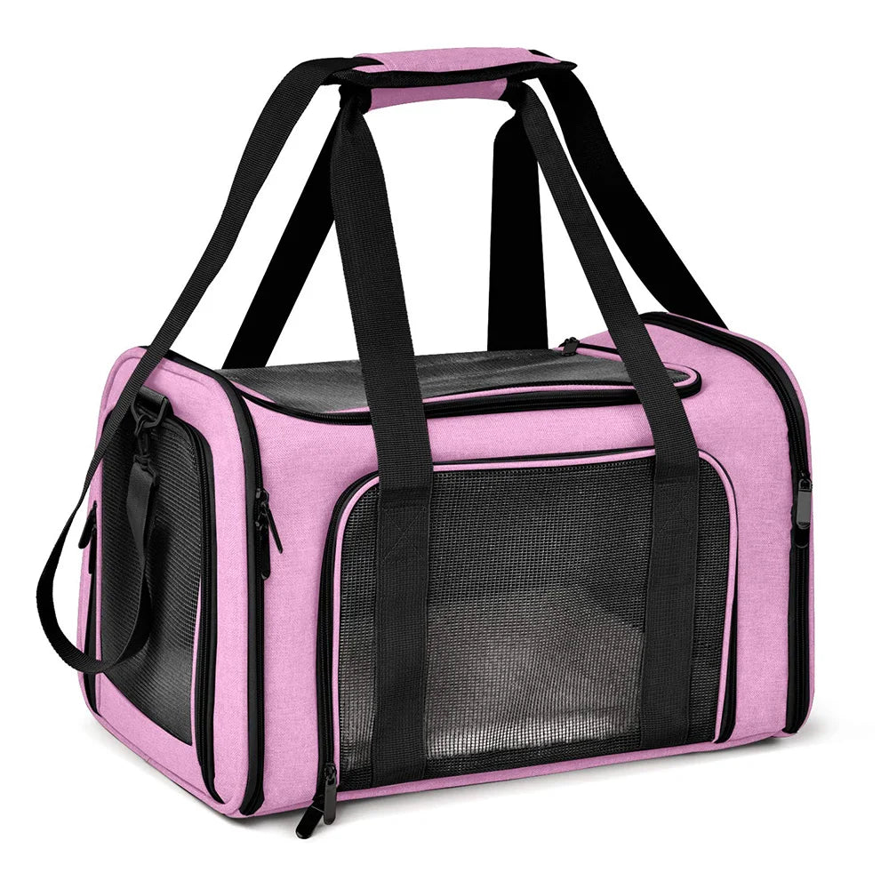Soft-Sided Dog & Cat Carrier Backpack – Airline-Approved Travel Bag for Small Pets.