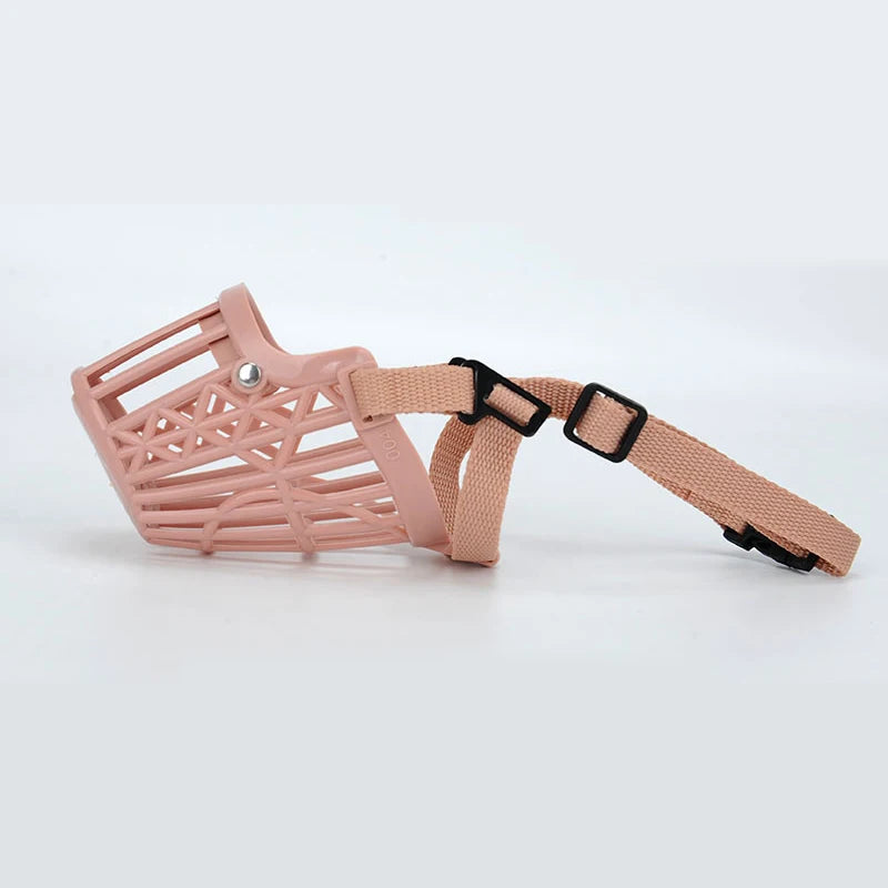 Adjustable breathable dog muzzle – safety mouth mask for small, medium, and large dogs.