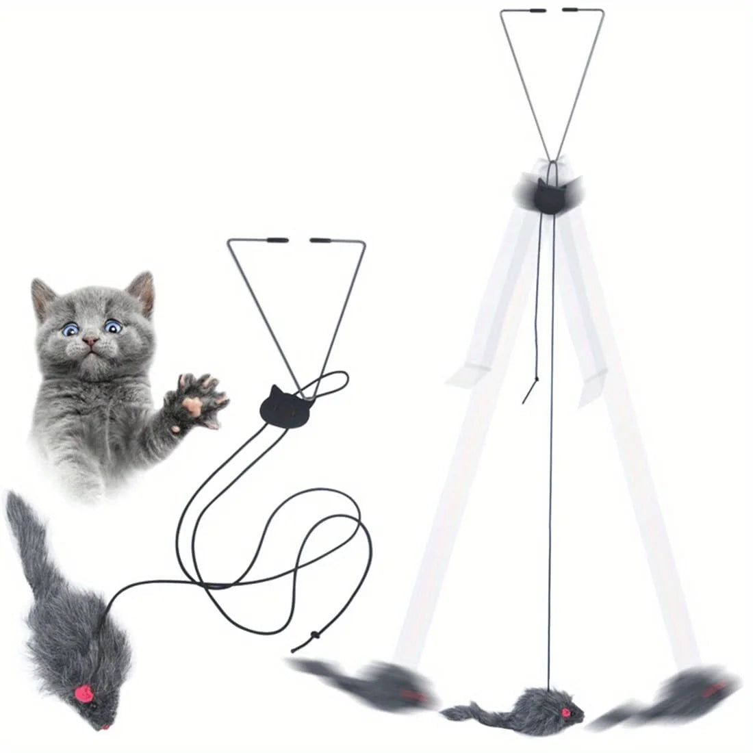 Door Hanging Cat Toy for Stress Relief and Playful Exercise for Kittens