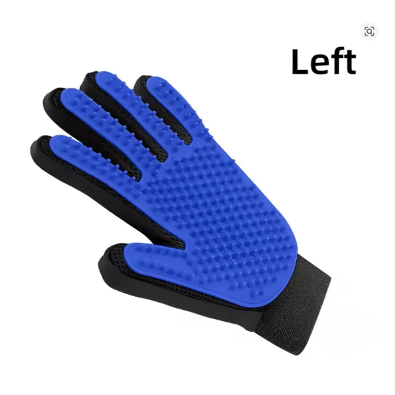 Pet Grooming Glove for Dogs & Cats – Hair Remover & Massage Brush