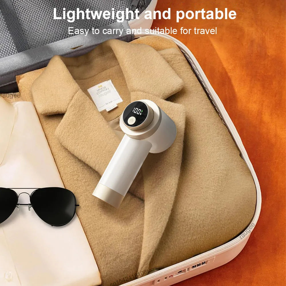 USB rechargeable electric lint remover for clothes – professional fabric shaver for removing lint, fuzz, and pilling.