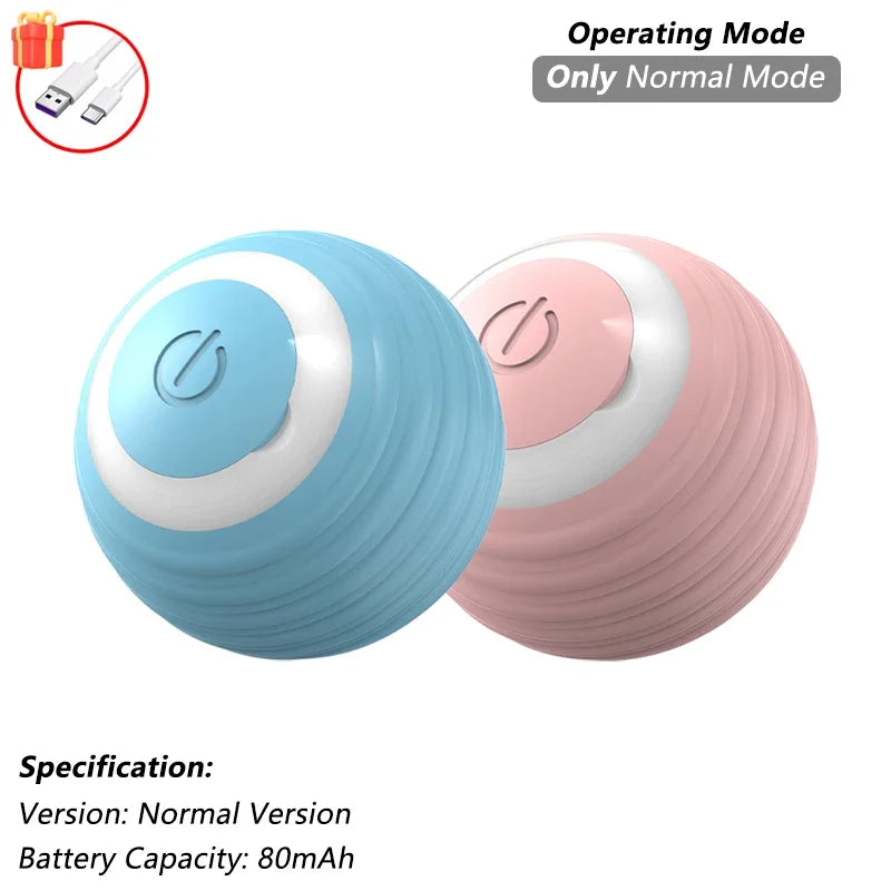 Automatic Rolling Interactive Pet Ball Toy (Rechargeable Smart Toy