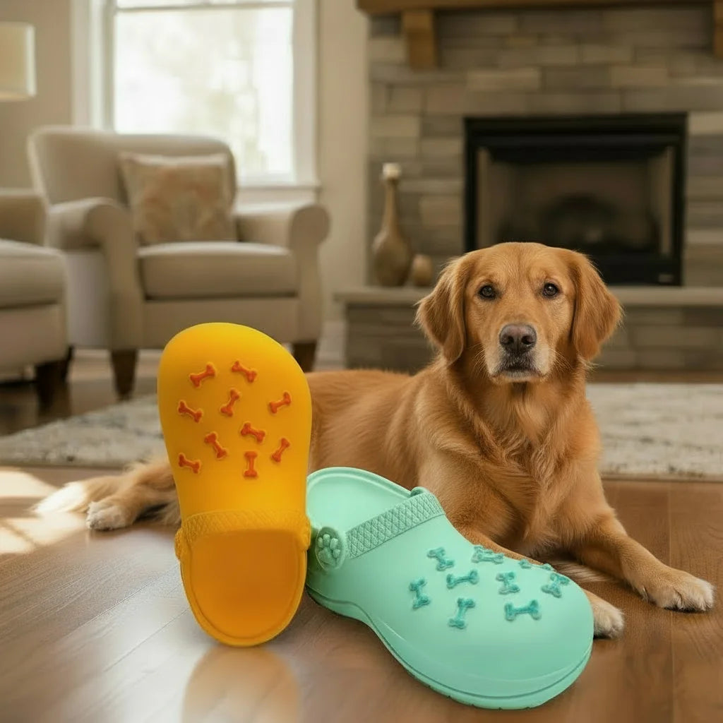 Rubber Slipper Dog Chew Toy