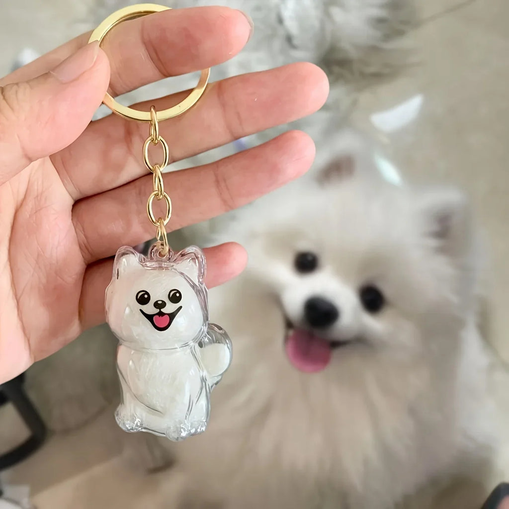 **Pet Hair Keepsake Capsule Keychain **