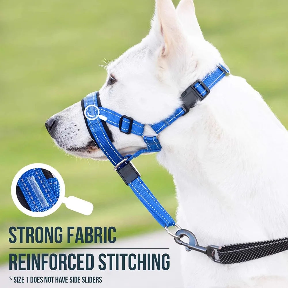 Nylon dog muzzle rope – lightweight anti-bite mask for large dogs.