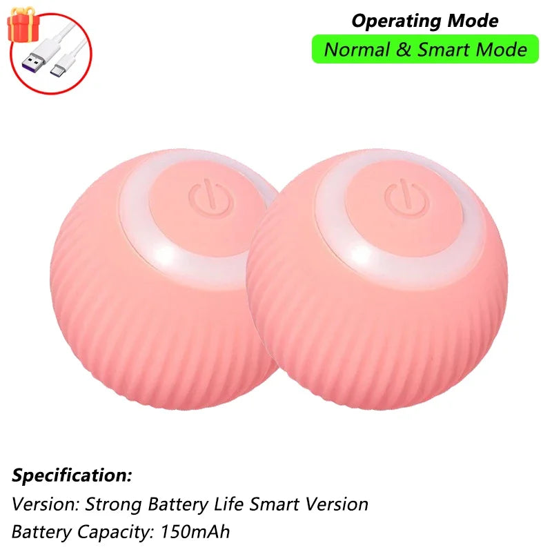 Automatic Rolling Interactive Pet Ball Toy (Rechargeable Smart Toy