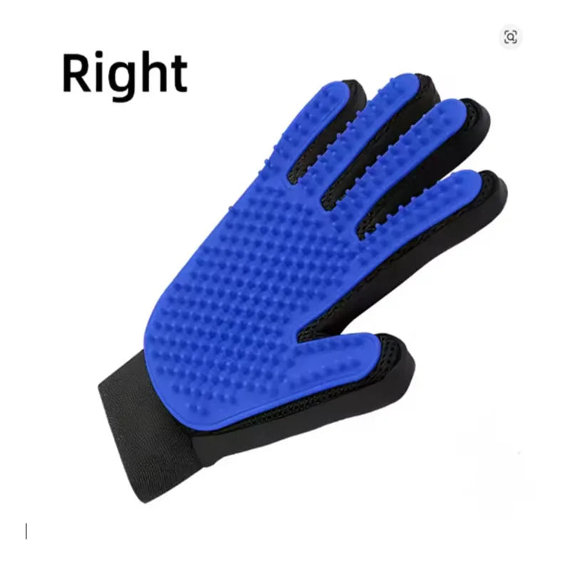 Pet Grooming Glove for Dogs & Cats – Hair Remover & Massage Brush