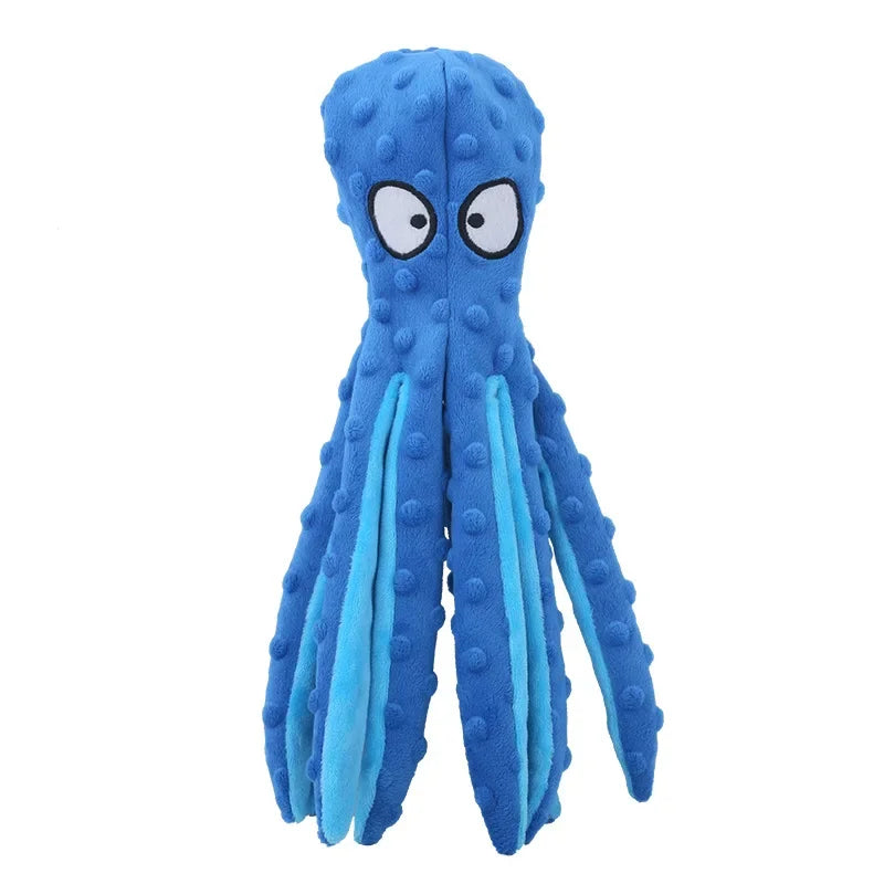 Crinkle Octopus Squeaky Dog Toy