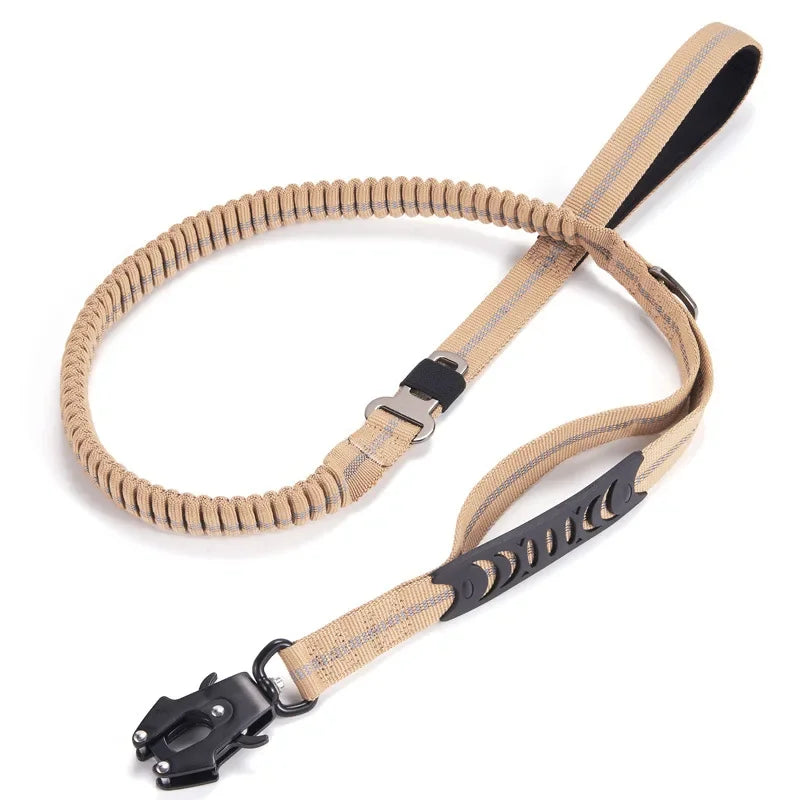 Reflective Shock Absorbing Dog Leash with Seatbelt