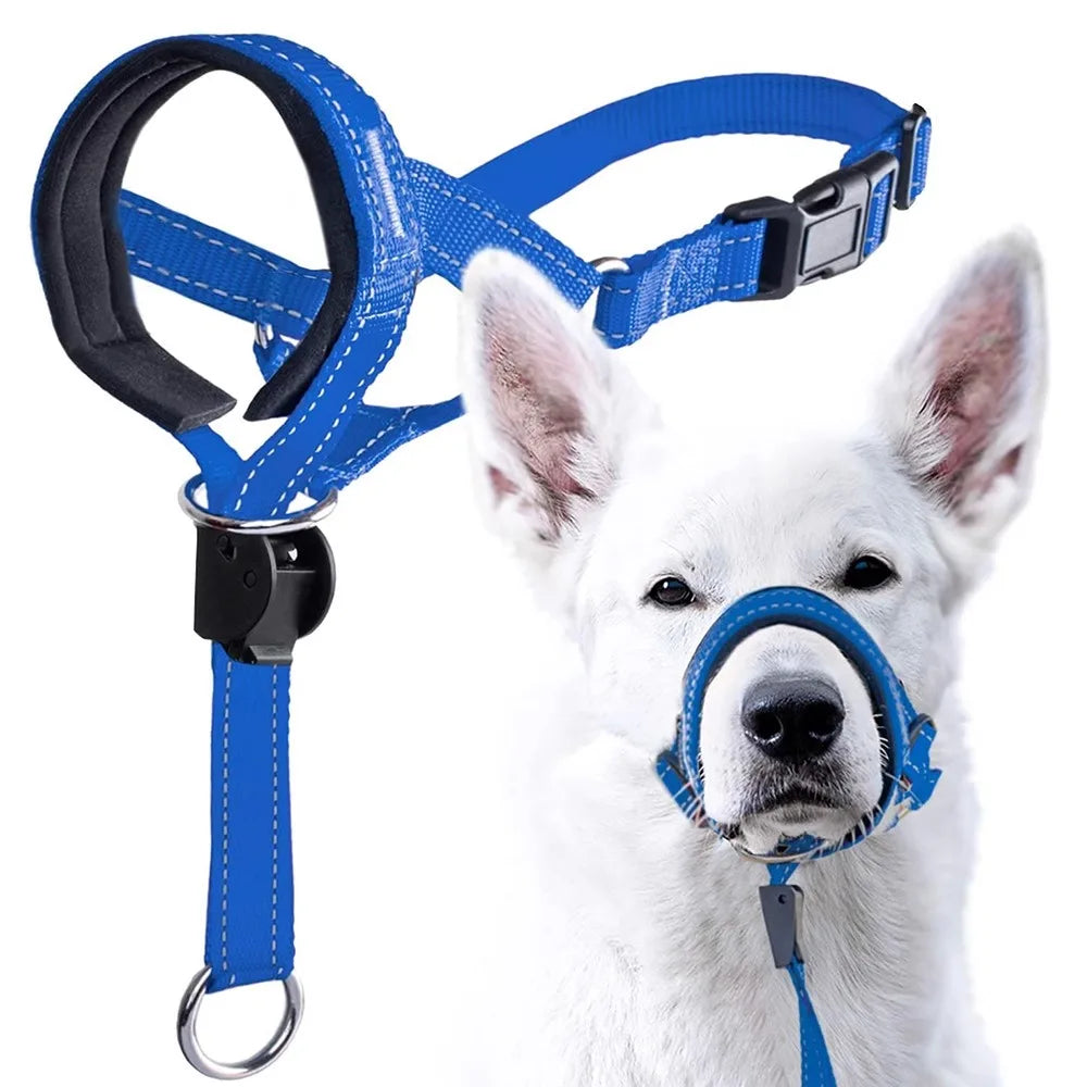 Nylon dog muzzle rope – lightweight anti-bite mask for large dogs.