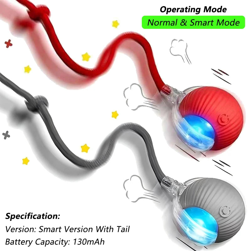 Automatic Rolling Interactive Pet Ball Toy (Rechargeable Smart Toy