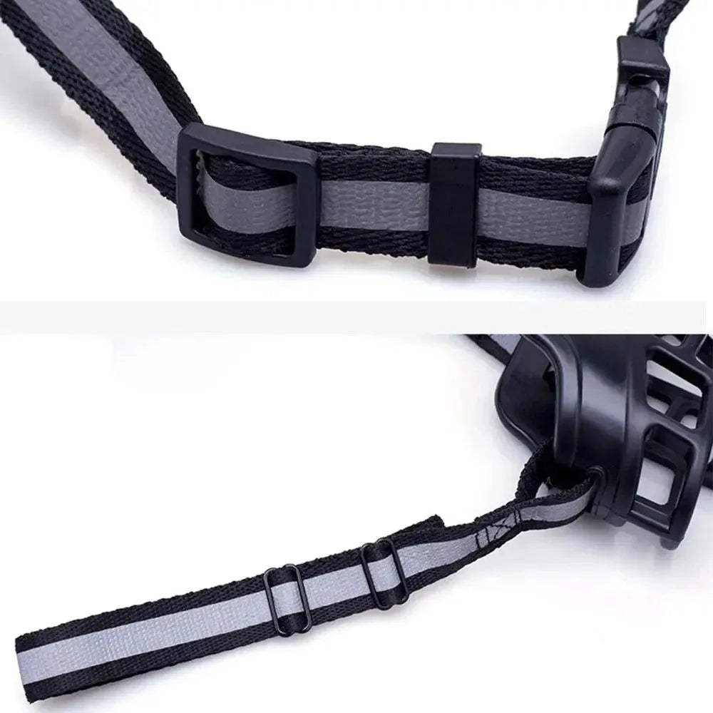 Soft silicone breathable basket dog muzzle – anti-biting and chewing protection for dogs.