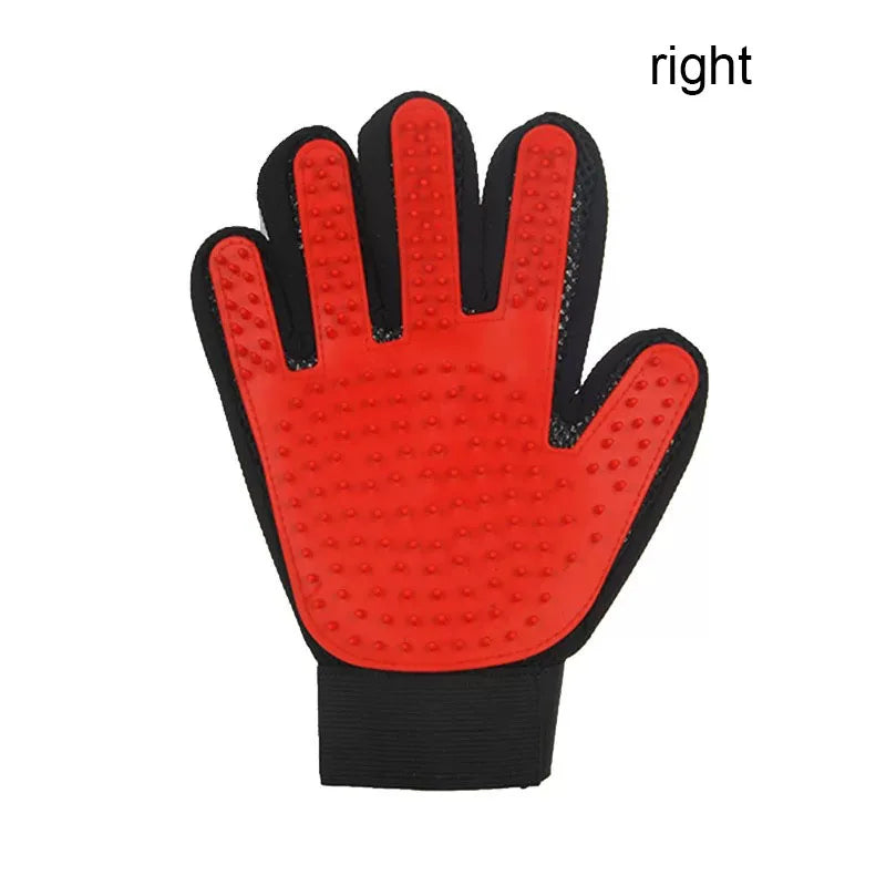 Pet Grooming Glove for Dogs & Cats – Hair Remover & Massage Brush