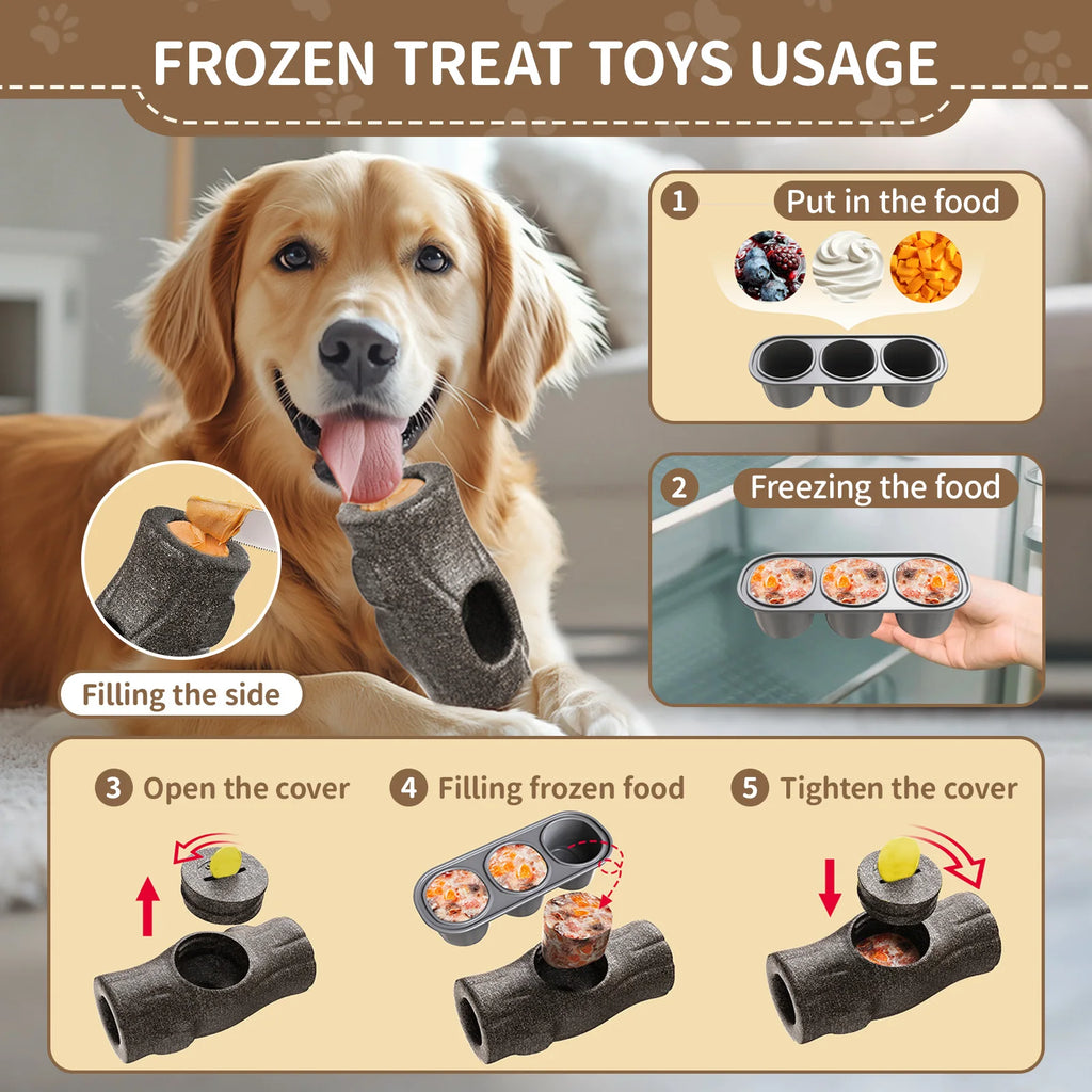Indestructible Frozen Treat Chew Toy for Dogs