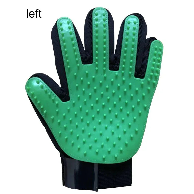 Pet Grooming Glove for Dogs & Cats – Hair Remover & Massage Brush