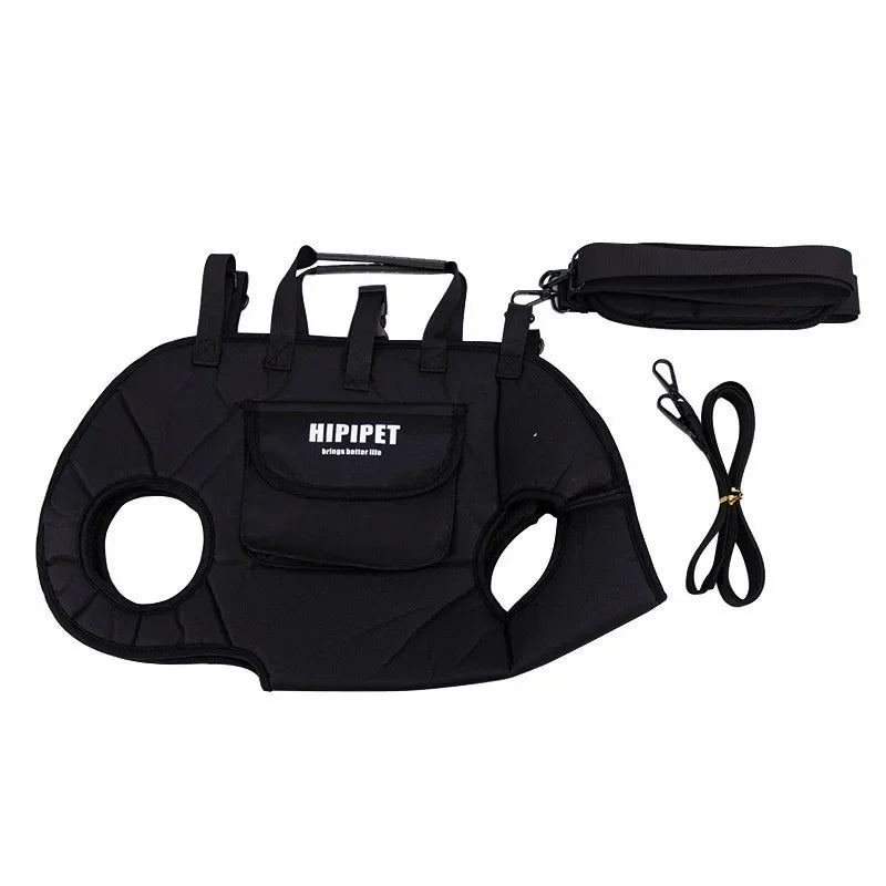 Small dog carrier backpack with breathable, escape-proof harness.