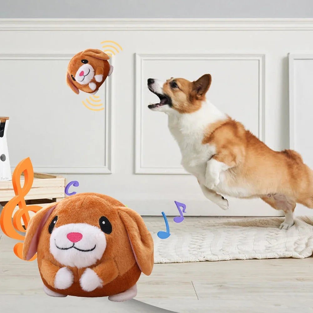 Self-Moving Bouncing Dog Squeaky Toy