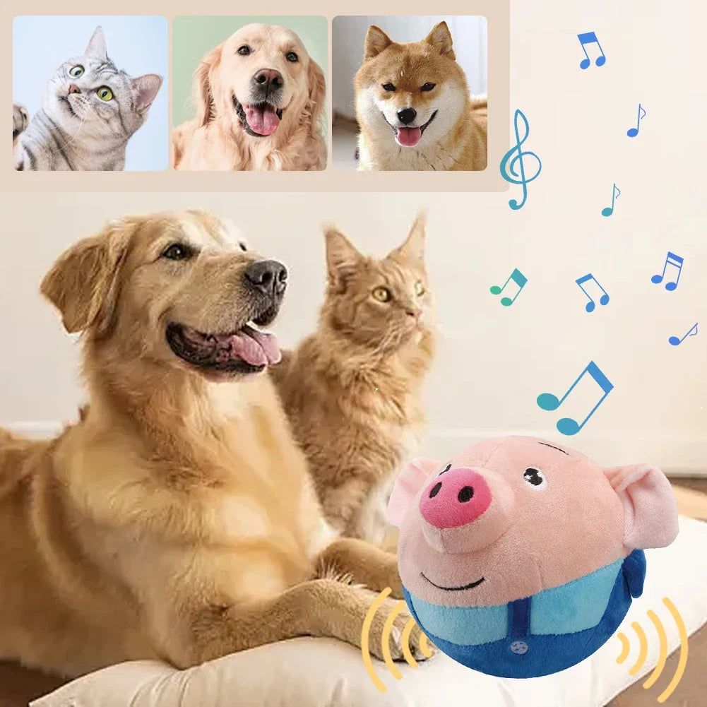 Self-Moving Bouncing Dog Squeaky Toy