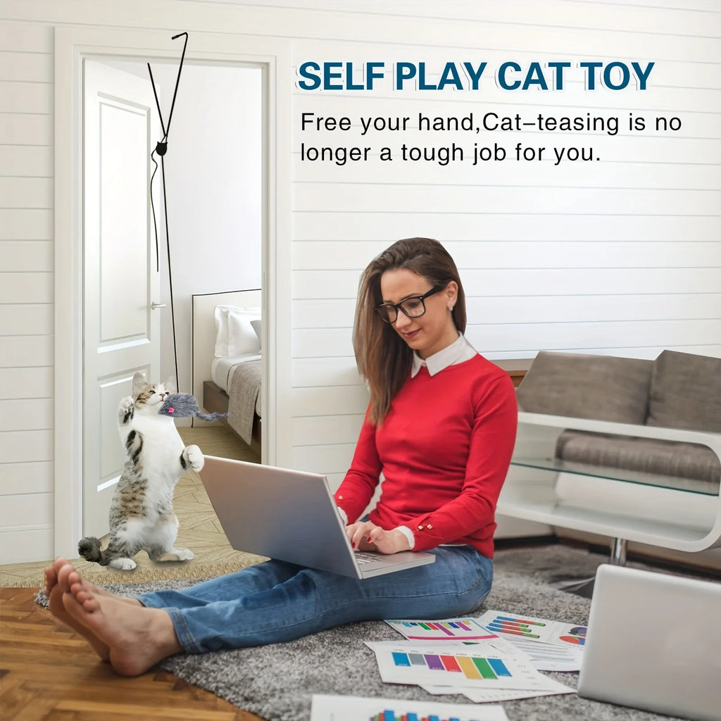 Door Hanging Cat Toy for Stress Relief and Playful Exercise for Kittens