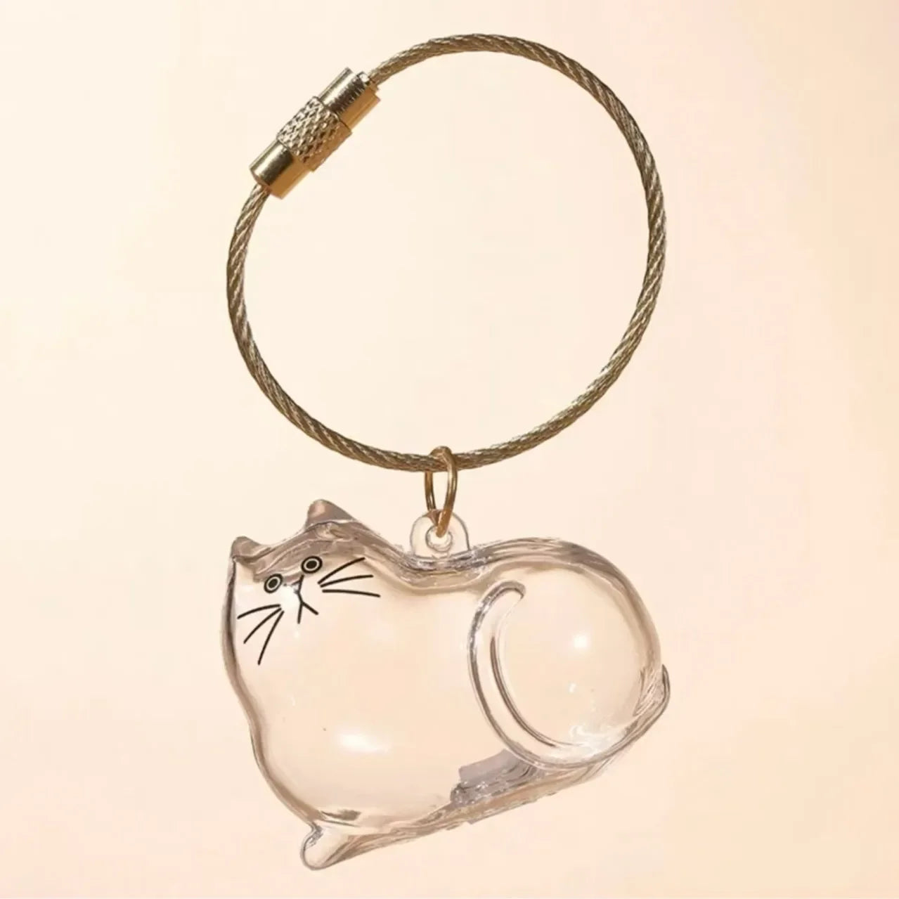 **Pet Hair Keepsake Capsule Keychain **