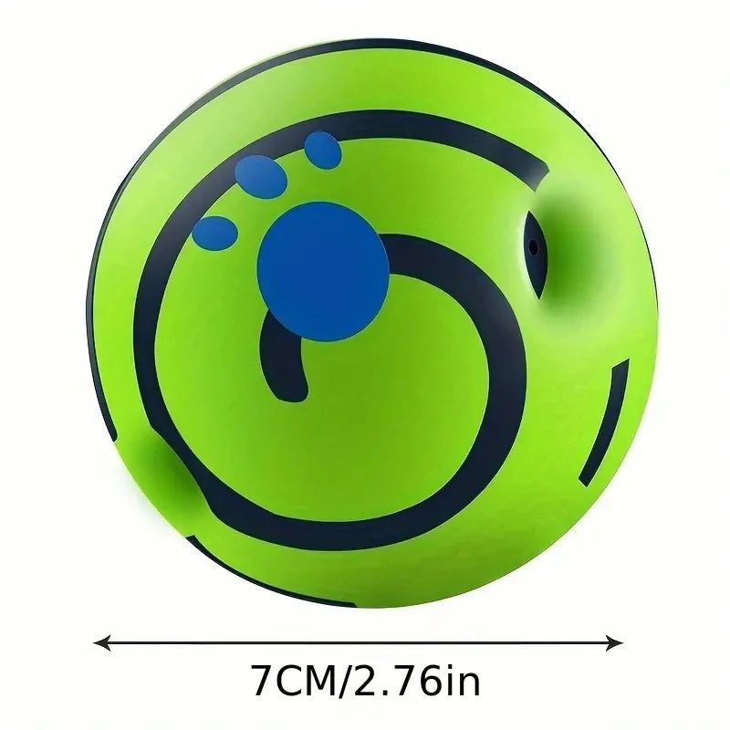 Interactive giggle ball for dogs – mental stimulation and exercise toy for fun play.