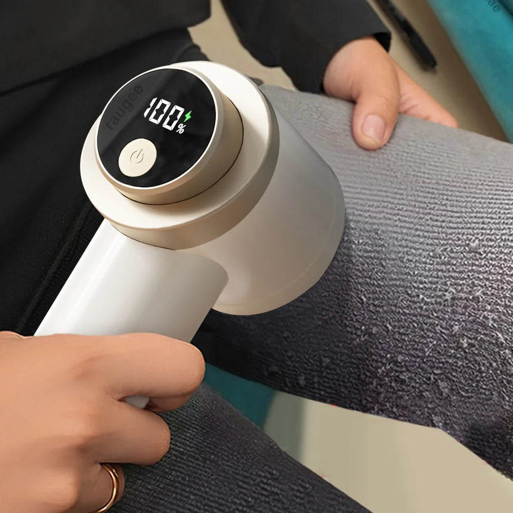 USB rechargeable electric lint remover for clothes – professional fabric shaver for removing lint, fuzz, and pilling.