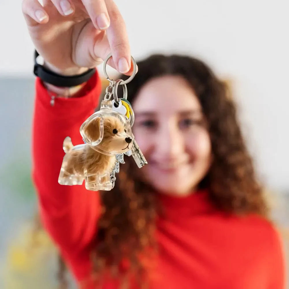 **Pet Hair Keepsake Capsule Keychain **