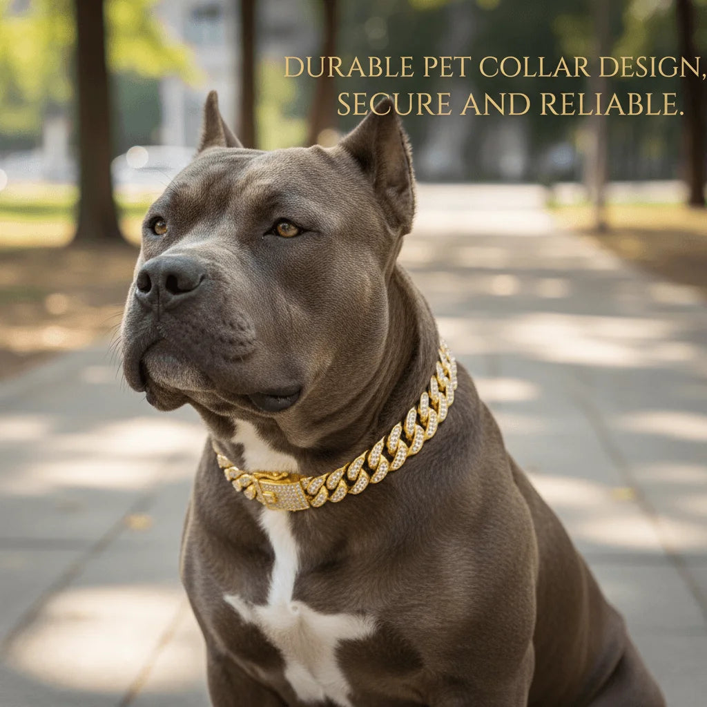 **Luxury Cuban Dog Collar **