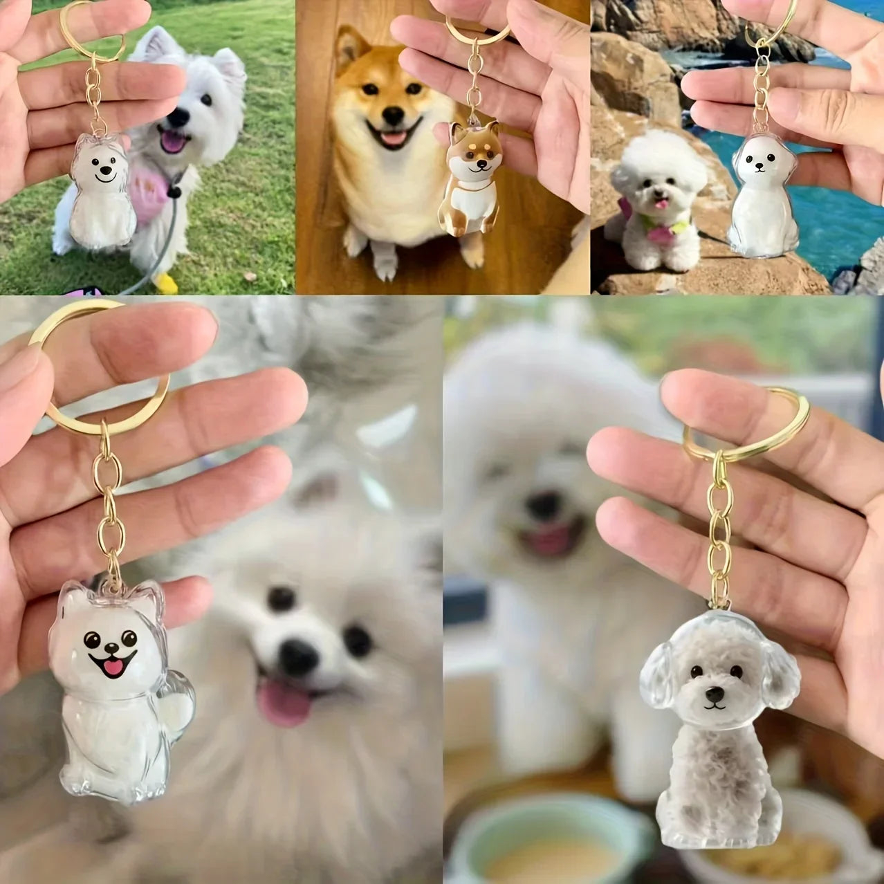 **Pet Hair Keepsake Capsule Keychain **