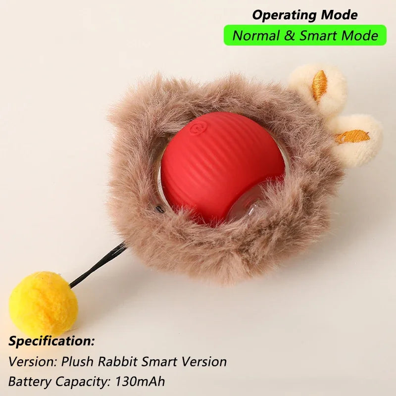Automatic Rolling Interactive Pet Ball Toy (Rechargeable Smart Toy