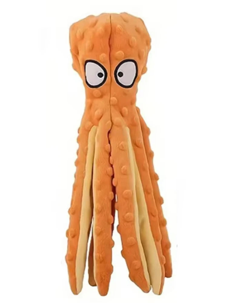 Crinkle Octopus Squeaky Dog Toy
