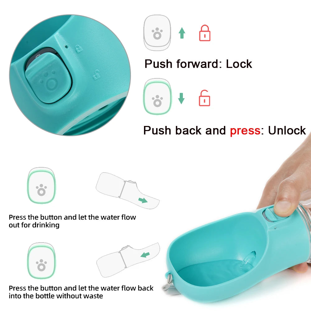 Portable Leakproof Pet Water Bottle 🐾