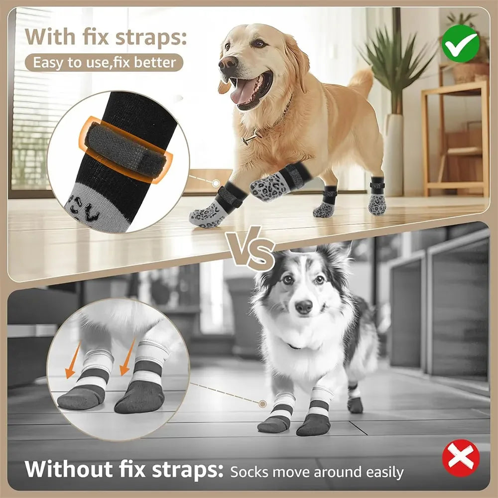Dog Paw Protectors Anti-Slip Socks (4 pcs)