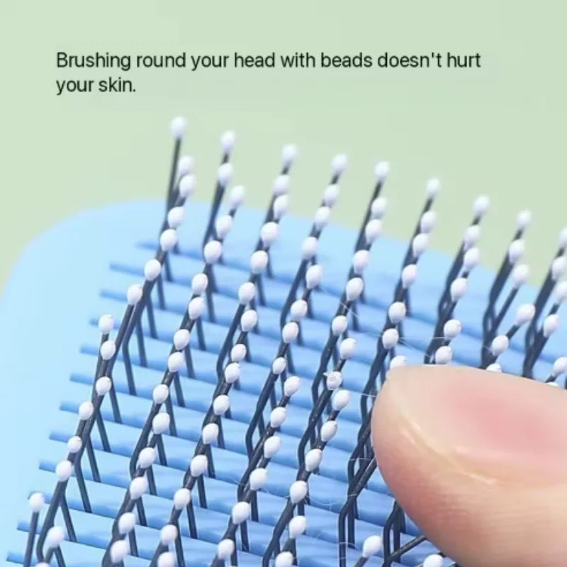 Self-cleaning pet grooming brush for dogs and cats
