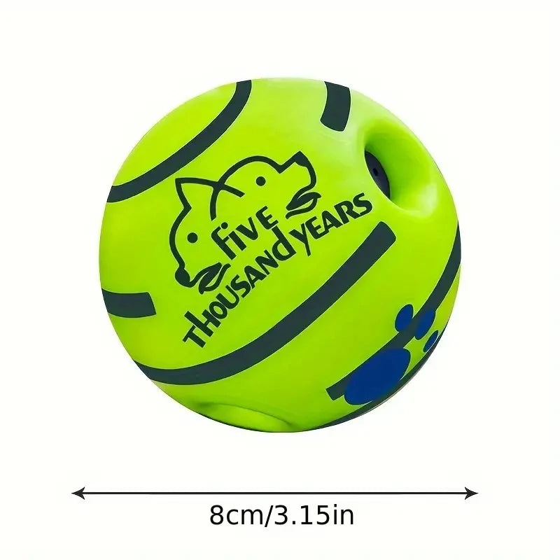 Interactive giggle ball for dogs – mental stimulation and exercise toy for fun play.