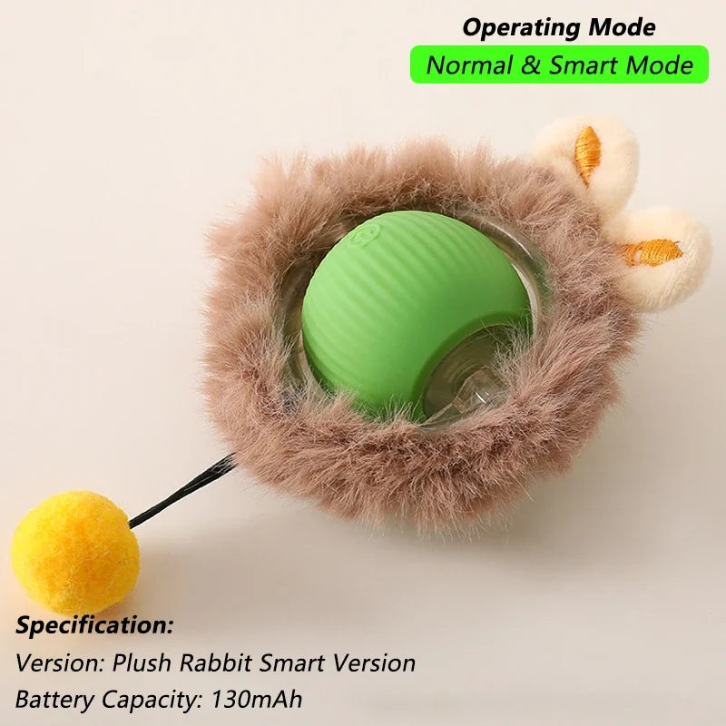 Automatic Rolling Interactive Pet Ball Toy (Rechargeable Smart Toy