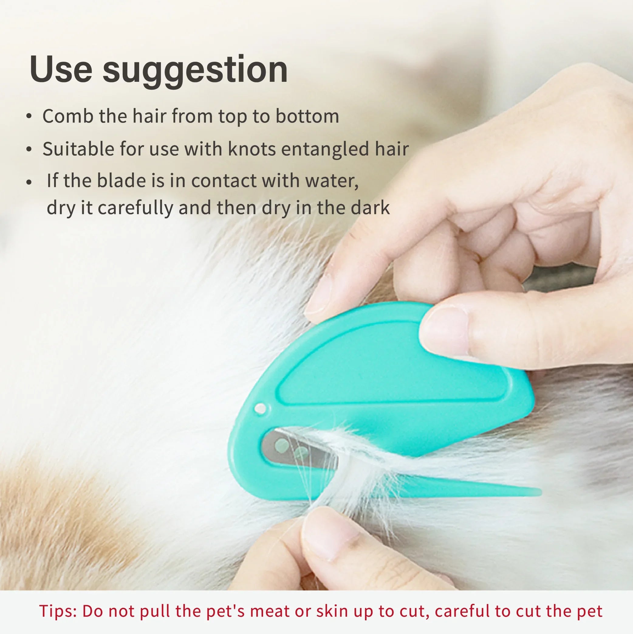 Pet Hair Knot Removal Grooming Scissors