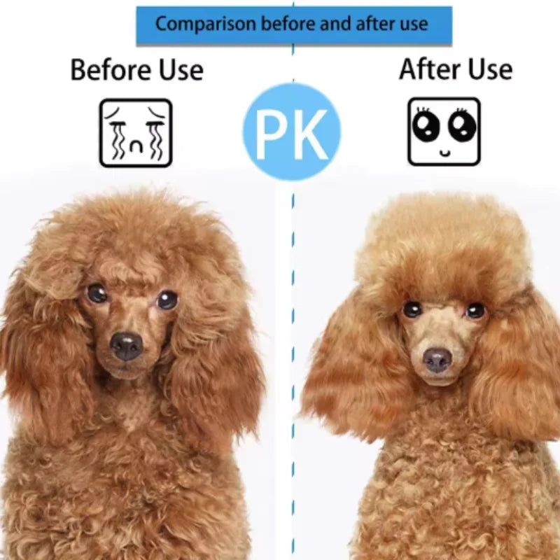 Self-cleaning pet grooming brush for dogs and cats