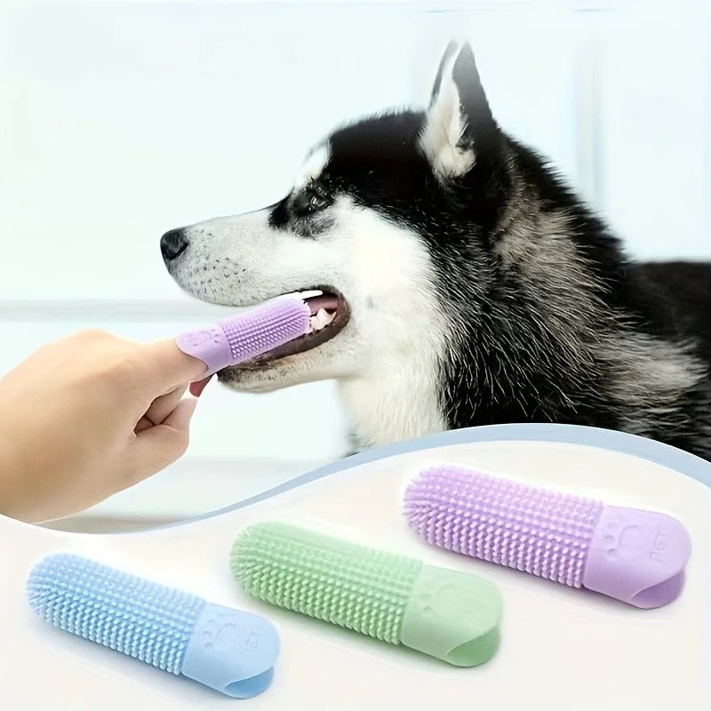 360° Silicone Finger Dog Toothbrush