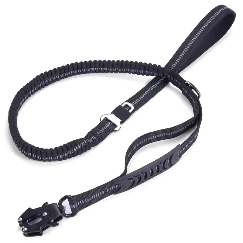Reflective Shock Absorbing Dog Leash with Seatbelt