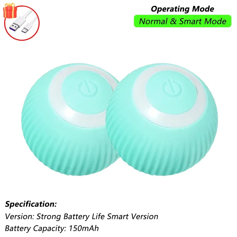Automatic Rolling Interactive Pet Ball Toy (Rechargeable Smart Toy