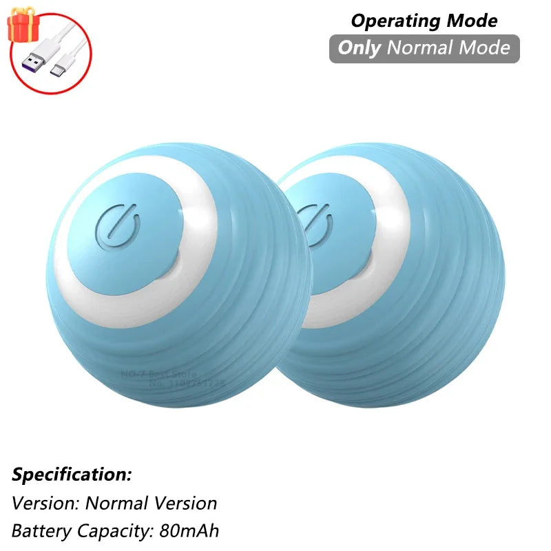 Automatic Rolling Interactive Pet Ball Toy (Rechargeable Smart Toy