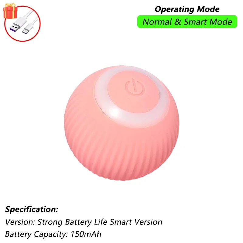 Automatic Rolling Interactive Pet Ball Toy (Rechargeable Smart Toy