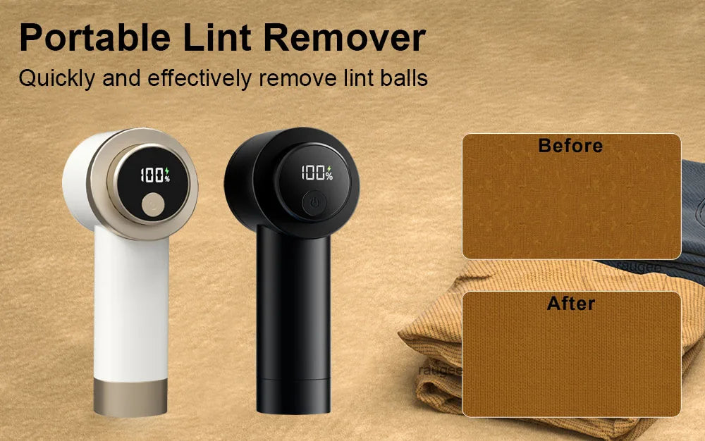 USB rechargeable electric lint remover for clothes – professional fabric shaver for removing lint, fuzz, and pilling.