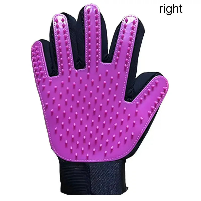 Pet Grooming Glove for Dogs & Cats – Hair Remover & Massage Brush