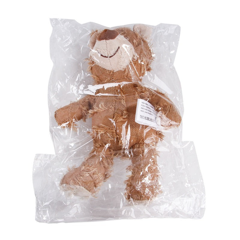 Plush Teddy Bear Squeaky Dog Toy – Interactive Chew & Teeth Cleaning Toy for Pets